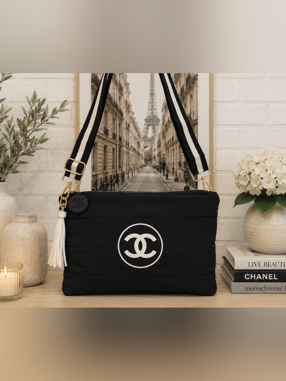 CHANEL Black Cosmetic/Beauty Bag GWP Item NWOT